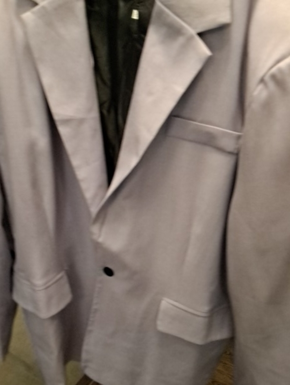 Mens Classic Light Lilac Blazer - Elegant Single-Breast Jacket